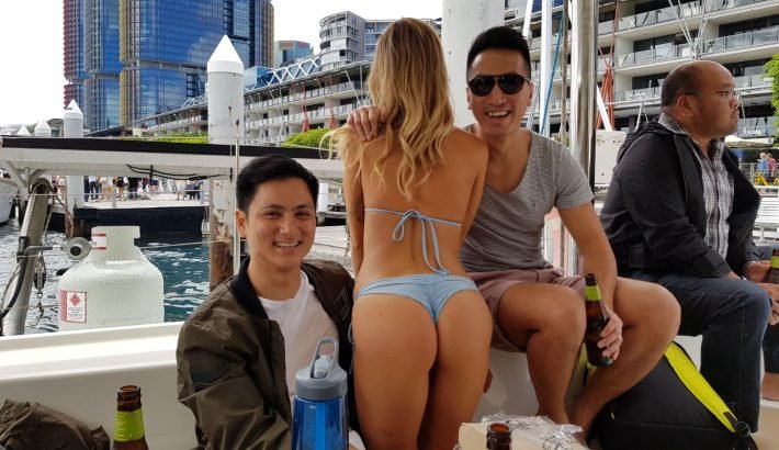 topless waitresses on a boat cruise
